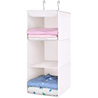 MaidMAX Organizador para Armario- Estantería Colgante Plegable- Organizador Colgante de Tela para Ropa- 3 Niveles y 2…